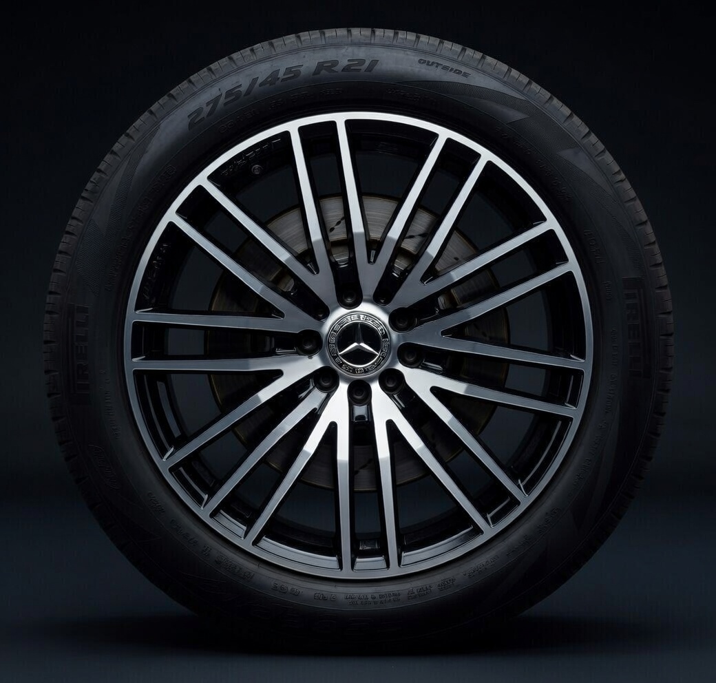 OEM refinishing on Mercedes EQS wheels restored to factory look – Twin City Wheel